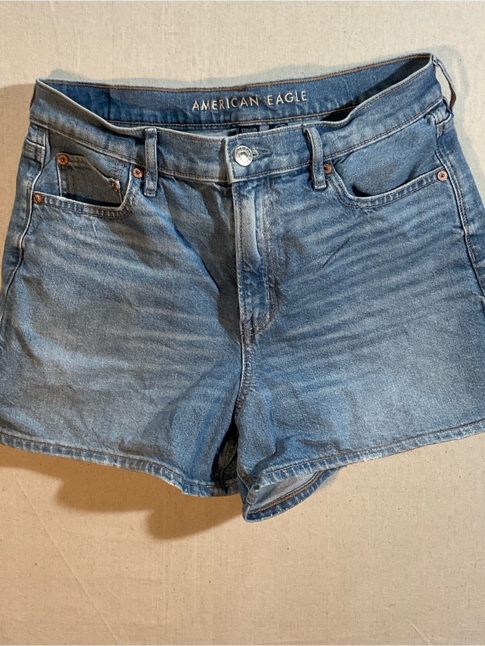 American Eagle Outfitters Women's Blue Denim Shorts-size 8-A+